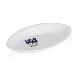 Półmisek owalny 22x13,5 cm Luminarc Trianon | z białego szkła hartowanego | 1 sztuka
