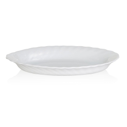 Półmisek owalny 22x13,5 cm Luminarc Trianon | z białego szkła hartowanego | 1 sztuka