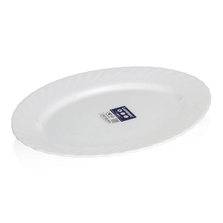 Półmisek owalny 29x21 cm Luminarc Trianon | z białego szkła hartowanego | 1 sztuka