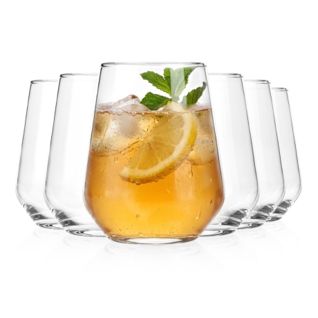 Przejdź do produktu PASABAHCE Allegra niskie duże szklanki do whisky soku drinków napojów 435ml | 6 szt