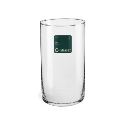 Bezbarwny klasyczny szklany wazon cylinder/tuba na kwiaty ozdoby TG / Glasset LUCA 29 x 15,8 cm