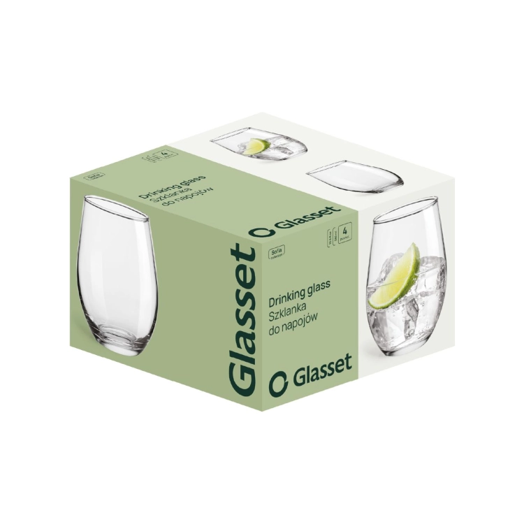 Szklanki do wina napojów beczułkowate TG / Glasset SOFIA 580 ml | 4 szt