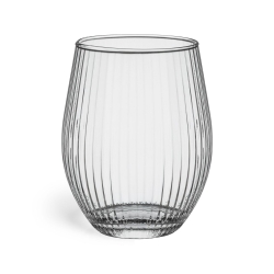 Szklanki do wina napojów beczułkowate ryflowane / karbowane z OPTYKIEM TG / Glasset LYRA 620 ml | 4 szt