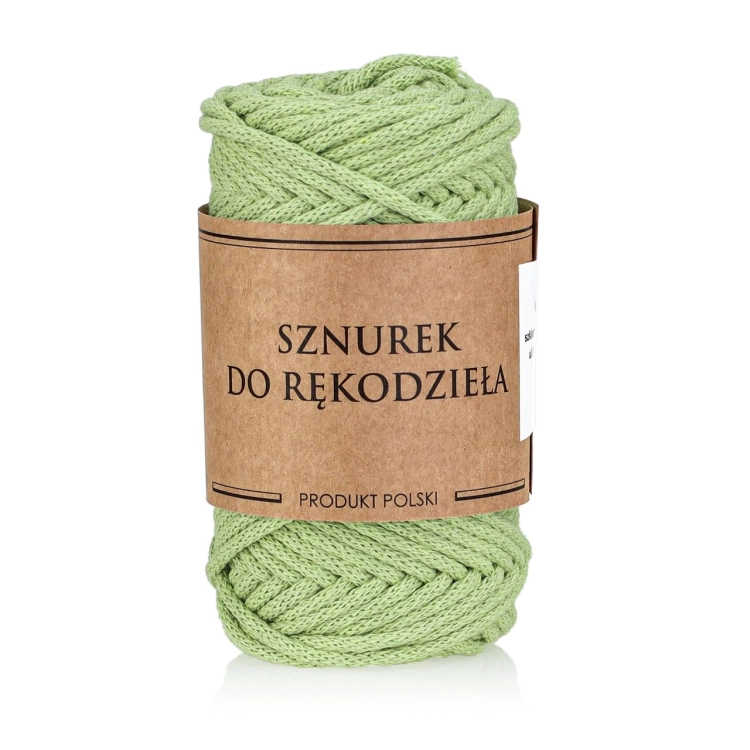 Sznurek do rękodzieła makramy z rdzeniem Pistacjowy 3mm 50m