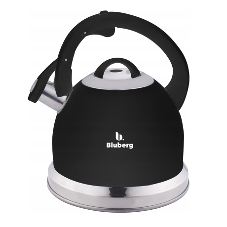 Przejdź do produktu  Czajnik tradycyjny z gwizdkiem Czarny Bluberg 3L Indukcja Gaz BB-2803