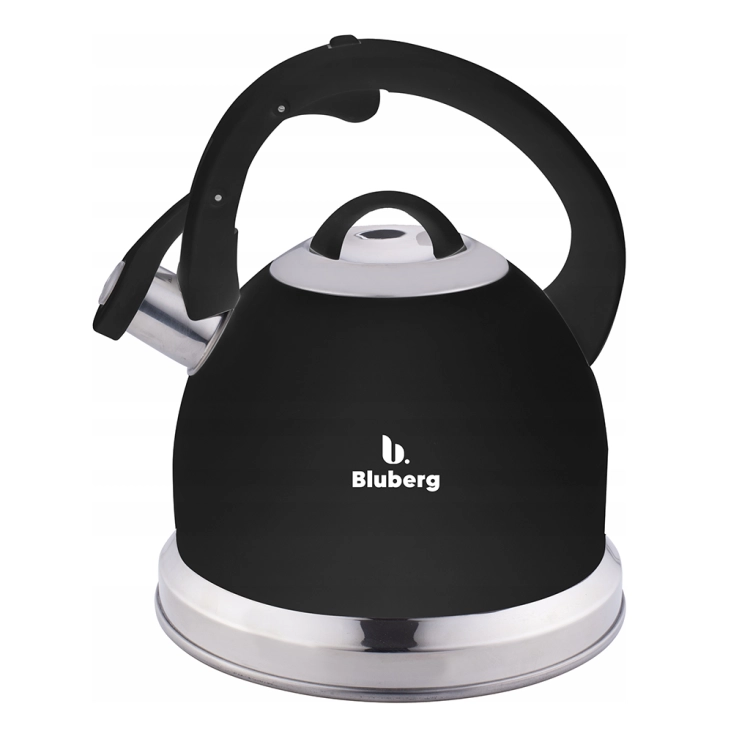 Czajnik tradycyjny z gwizdkiem Czarny Bluberg 3L Indukcja Gaz BB-2803