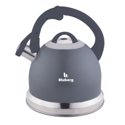 Czajnik tradycyjny z gwizdkiem Szary Bluberg 3L Indukcja Gaz BB-2803