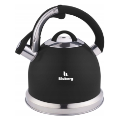 Czajnik tradycyjny z gwizdkiem Czarny Bluberg 3L Indukcja Gaz BB-2804