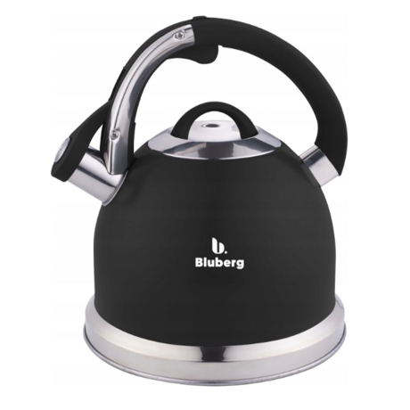 Przejdź do produktu  Czajnik tradycyjny z gwizdkiem Czarny Bluberg 3L Indukcja Gaz BB-2804
