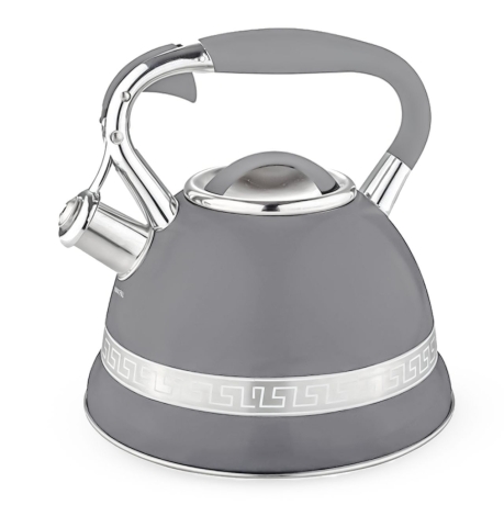Przejdź do produktu Czajnik metalowy z gwizdkiem Hoffner 3L Indukcja Gaz Szary HF-3983