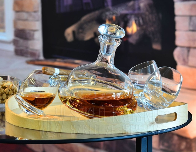 Szklanki do whisky "bujające się" KROSNO Handmade ROLY-POLY 200ml