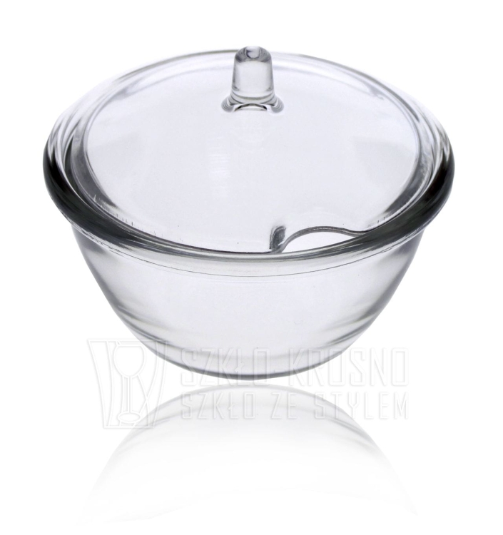 Szklana cukiernica z pokrywką 12cm (481.1299)