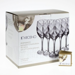 Kieliszki do wina białego KROSNO Handmade ROMANCE 270ml