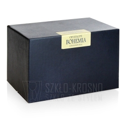 Ekskluzywne KRYSZTAŁOWE Szklanki Bohemia Quadro LONG 350 ml
