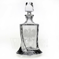 Ekskluzywny zestaw do whisky z kryształowego szkła z grawerem ORZEŁ POLSKA