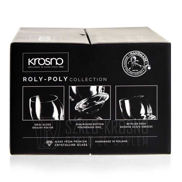 Szklanki do whisky "bujające się" KROSNO Handmade ROLY-POLY 200ml