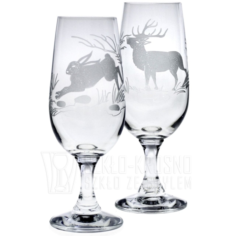 Kieliszki do szampana "Myśliwskie" 180ml