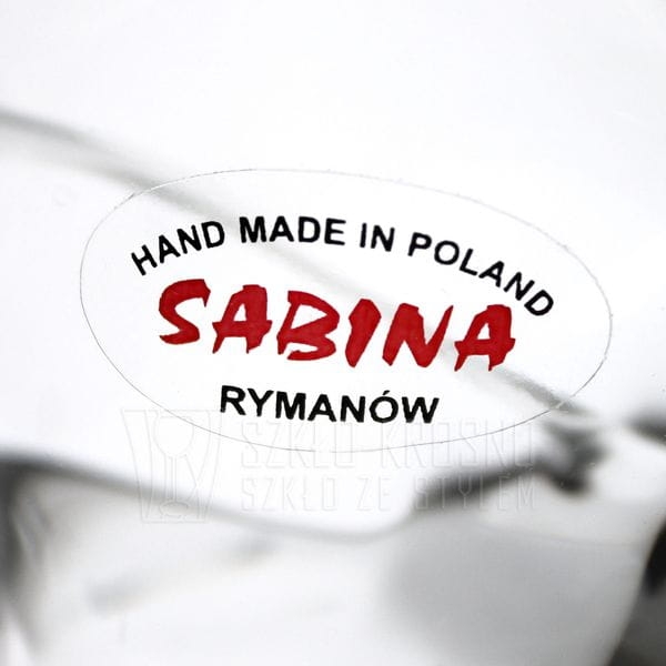 Rzeźba szklana - słoń z uniesioną trąbą 26cm