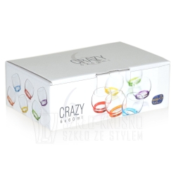 Kolorowe kieliszki Bohemia CRAZY 60 ml