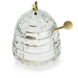 Kryształowy pojemnik na miód BOHEMIA 300 ml