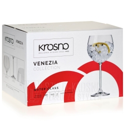 Kieliszki do wody KROSNO Venezia 480 ml