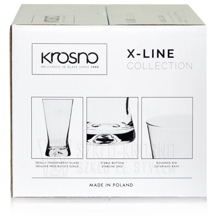 Szklanki long drink KROSNO KROSNO X-Line | X | IKS | 300 ml