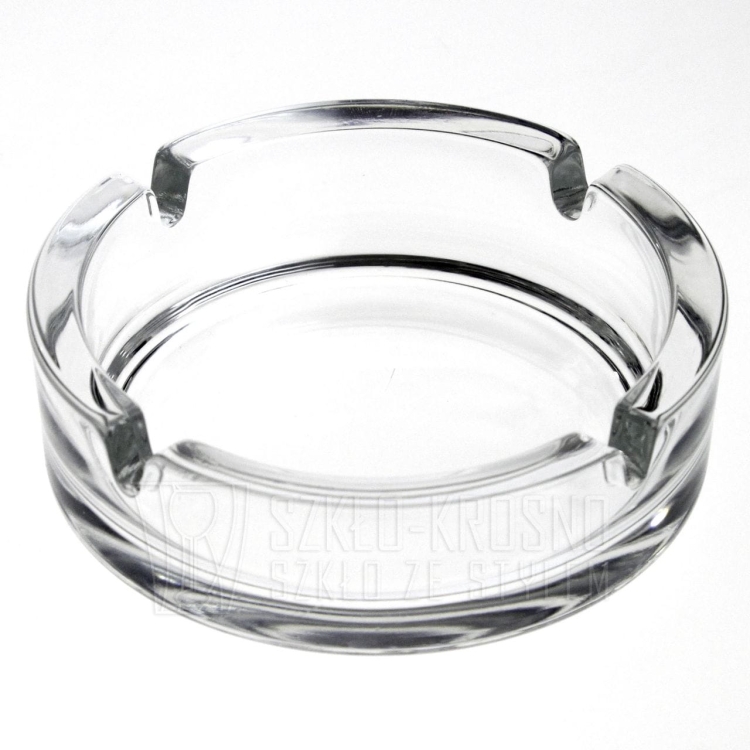 Szklana popielnica / popielniczka bezbarwna 10,7cm HS Jasło