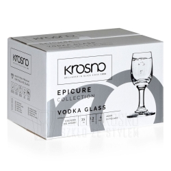 Kieliszki na nóżce stopce do wódki KROSNO Epicure | Gema | 35 ml | 6 szt.