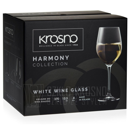 Przejdź do produktu Kieliszki do wina białego KROSNO Harmony | 370 ml | 6 szt.