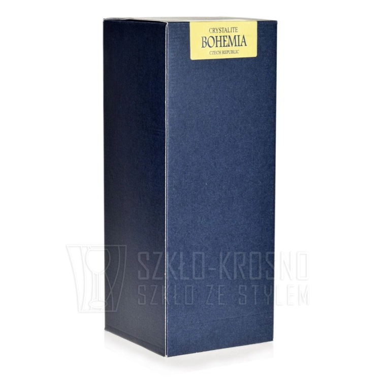 Ekskluzywna KRYSZTAŁOWA karafka do wina Bohemia Quadro 850 ml