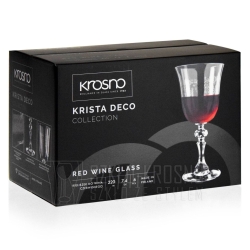 Kieliszki do wina czerwonego KROSNO Prestige KRISTA-DECO 220ml