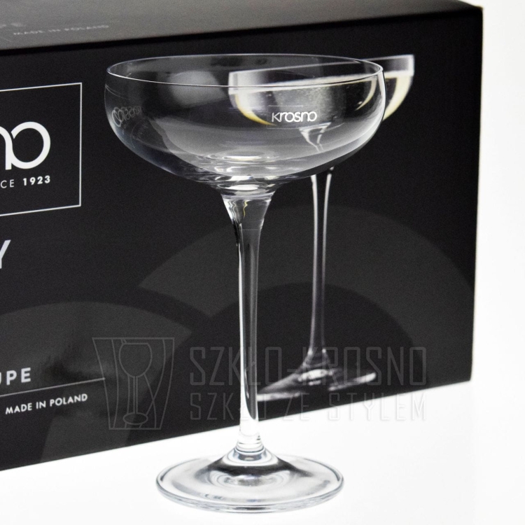 Płaskie kieliszki do szampana KROSNO Harmony 240ml