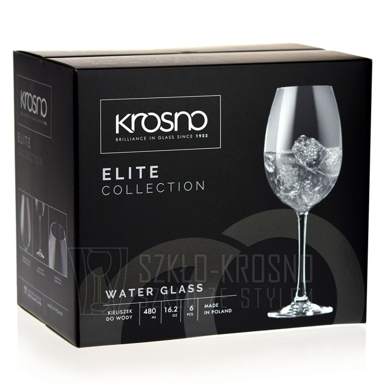 Kieliszki do wody KROSNO Elite | 480 ml | 6 szt.