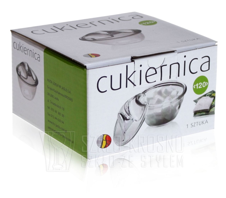 Szklana cukiernica z pokrywką 12cm (481.719)