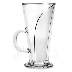 Komplet szklanek do kawy, latte 250 ml PŁETWA