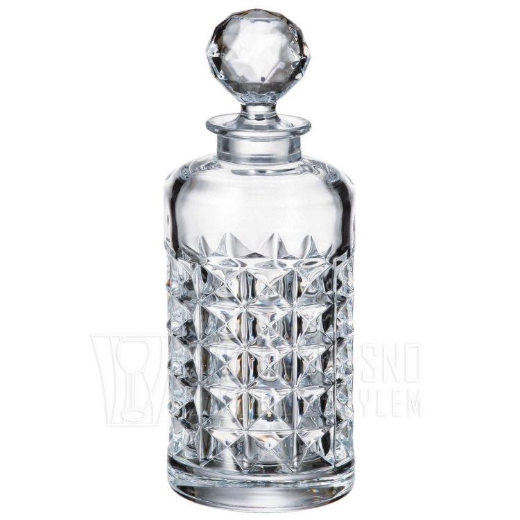 Kryształowy komplet do whisky BOHEMIA Diamond 6+1 karafka + szklanki