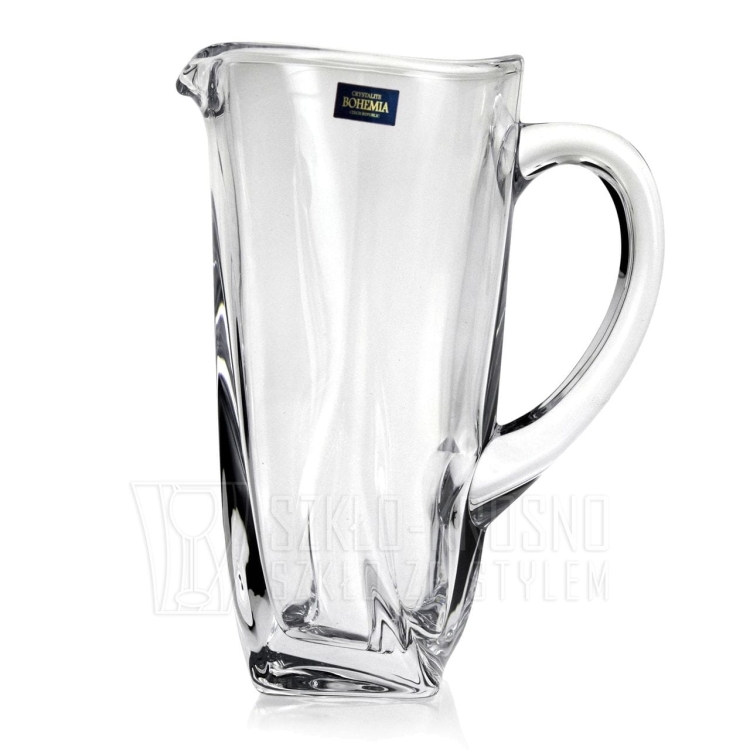 Kryształowy komplet do wody BOHEMIA Quadro 6+1 dzbanek + szklanki