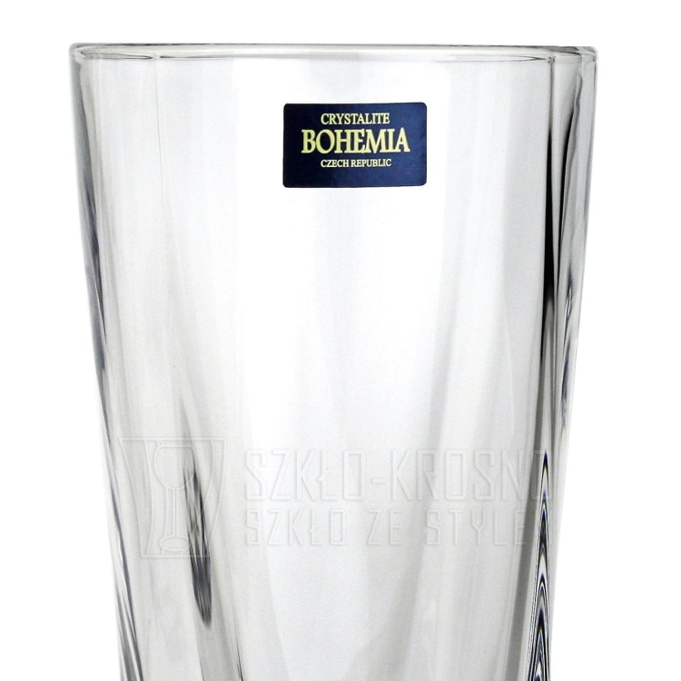 Kryształowy komplet do wody BOHEMIA Quadro 6+1 dzbanek + szklanki