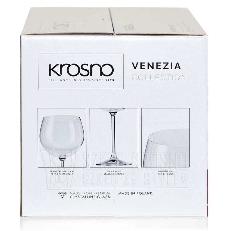 Kieliszki do wody KROSNO Venezia 480 ml