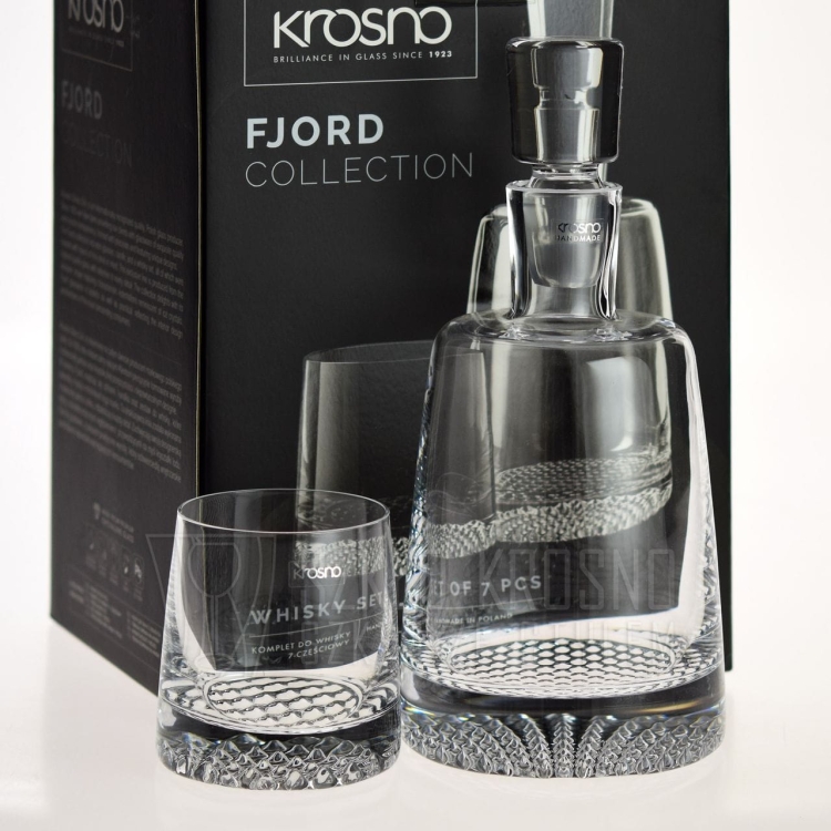 Ekskluzywny zestaw do whisky 6+1 KROSNO Fiord