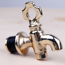 SOLIDNY mosiężny kranik do beczek antałków 2L 5L