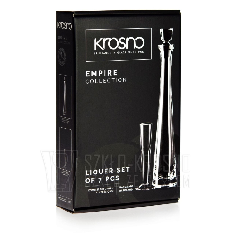 Komplet do likieru wódki nalewek KROSNO Empire 6+1