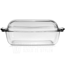 Duże żaroodporne naczynie z pokrywą do pieczenia SIMAX 5,5L (3,20+2,30)