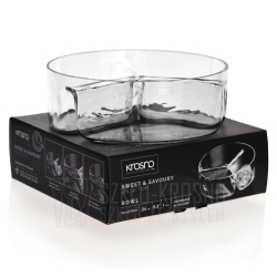 Salaterka trójdzielna na przekąski, słodycze KROSNO Sweet&amp;Savoury 24 cm