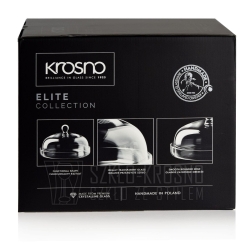 Talerz z kloszem, patera na tort ciasta KROSNO Elite ⌀ 28cm