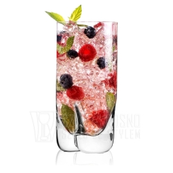 Wysokie szklanki long drink do wody soku drinków KROSNO Mixology 300 ml (2819)