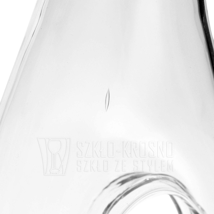 Karafka, dzbanek z otworem do serwowania wina, wody, napojów 1,2L - 2 gatunek (SZ)