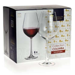 Kieliszki do wina czerwonego BOHEMIA Columba 650ml