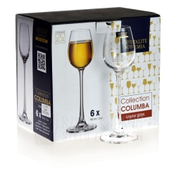 Kieliszki do likieru wódki BOHEMIA Columba 90 ml
