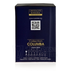 Kieliszki do likieru wódki BOHEMIA Columba 90 ml